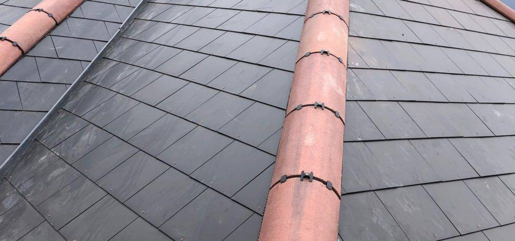 Close up of new roof