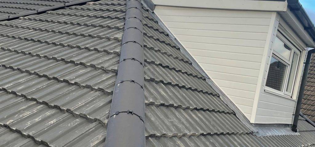 New tiled roof