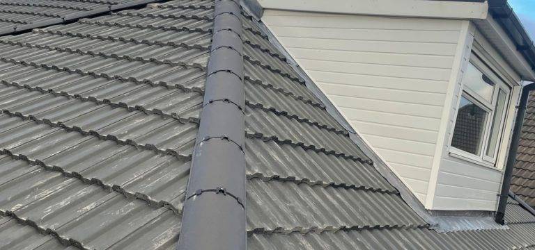 New tiled roof