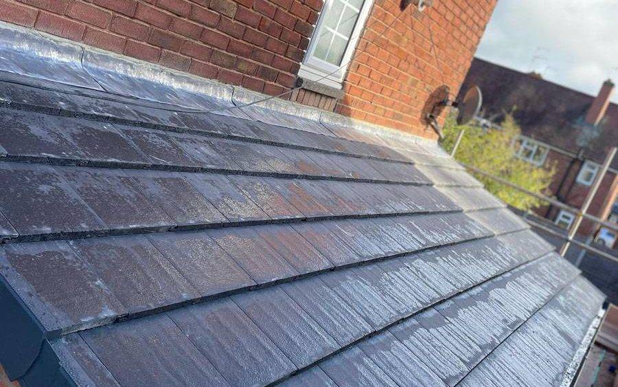 Dark slate roof